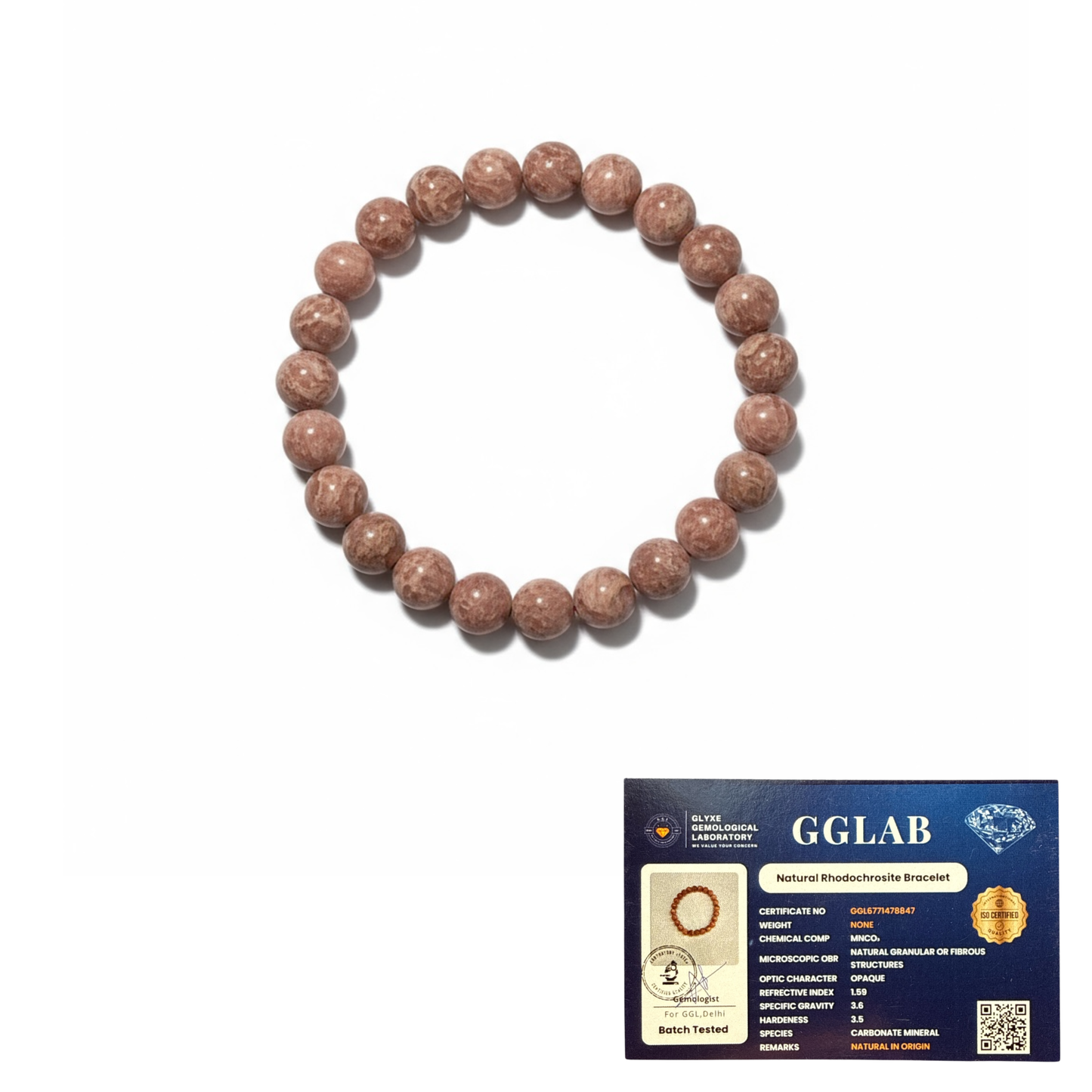 Rhodochrosite Bracelet – Heart Awakening & Inner Child Healing